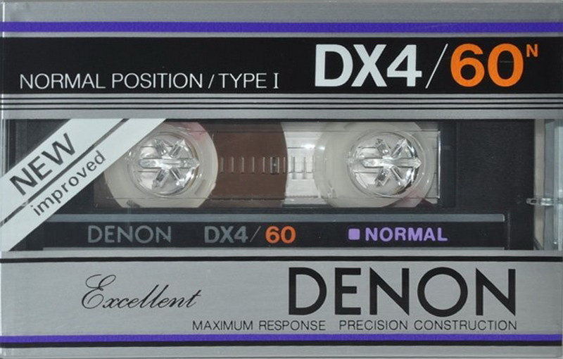 Compact Cassette Denon DX4 60 Type I Normal 1983 Japan