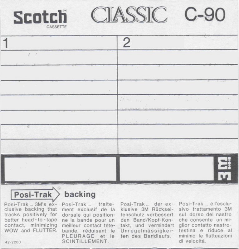 Compact Cassette: 3M Scotch - Classic 90