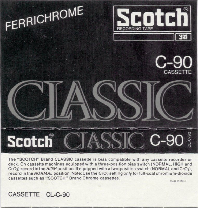 Compact Cassette: 3M Scotch - Classic 90