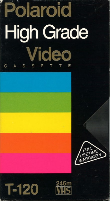 VHS, Video Home System Polaroid 120 Type I Normal USA