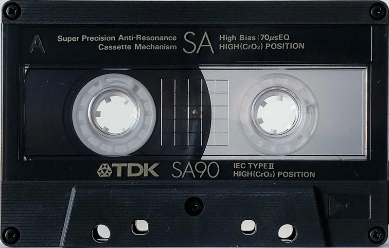 Compact Cassette TDK SA 90 "SA90" Type II Chrome 1989 North America