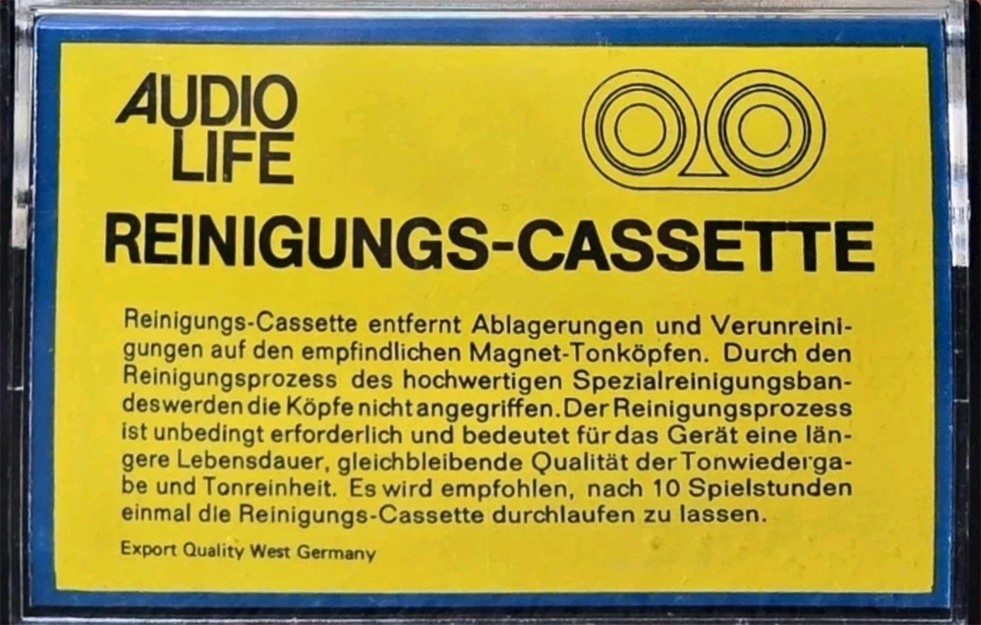 Compact Cassette Audio Life Cleaning Cassette 1973 Germany