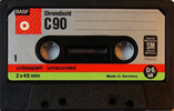 Compact Cassette BASF Chromdioxid 90 Type II Chrome 1972 Europe
