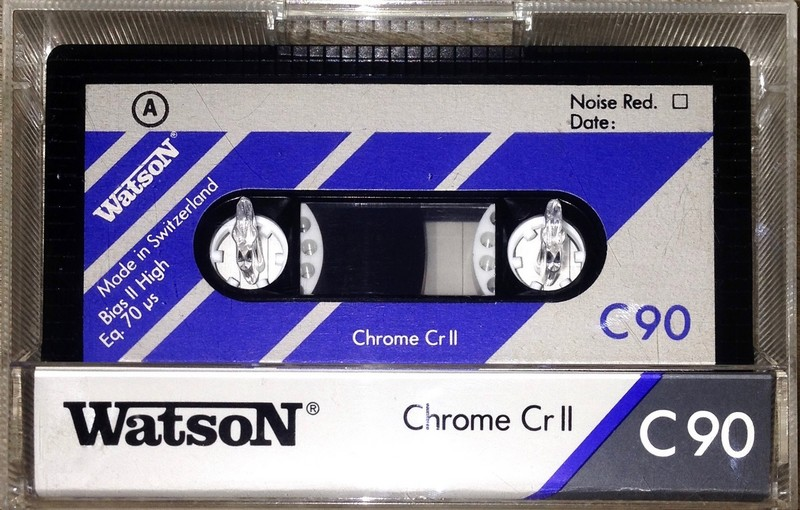 Compact Cassette Watson 90 "Chrome Cr II" Type II Chrome 1990 Europe