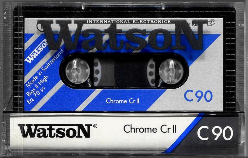 Compact Cassette Watson 90 "Chrome Cr II" Type II Chrome 1990 Europe