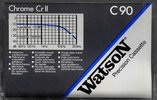 Compact Cassette Watson 90 "Chrome Cr II" Type II Chrome 1990 Europe