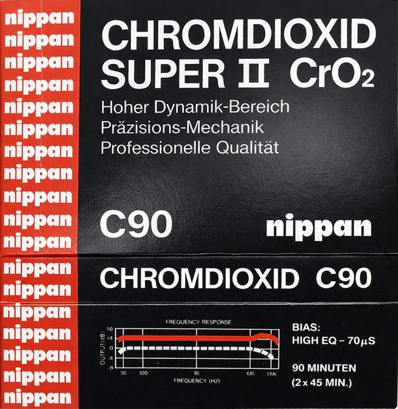 Compact Cassette Nippan 90 Type II Chrome Germany