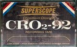 Compact Cassette Superscope CRO2 92 Type II Chrome 1975 USA