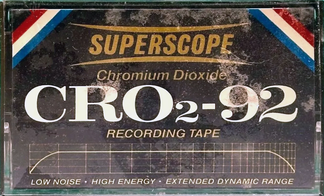 Compact Cassette Superscope CRO2 92 Type II Chrome USA