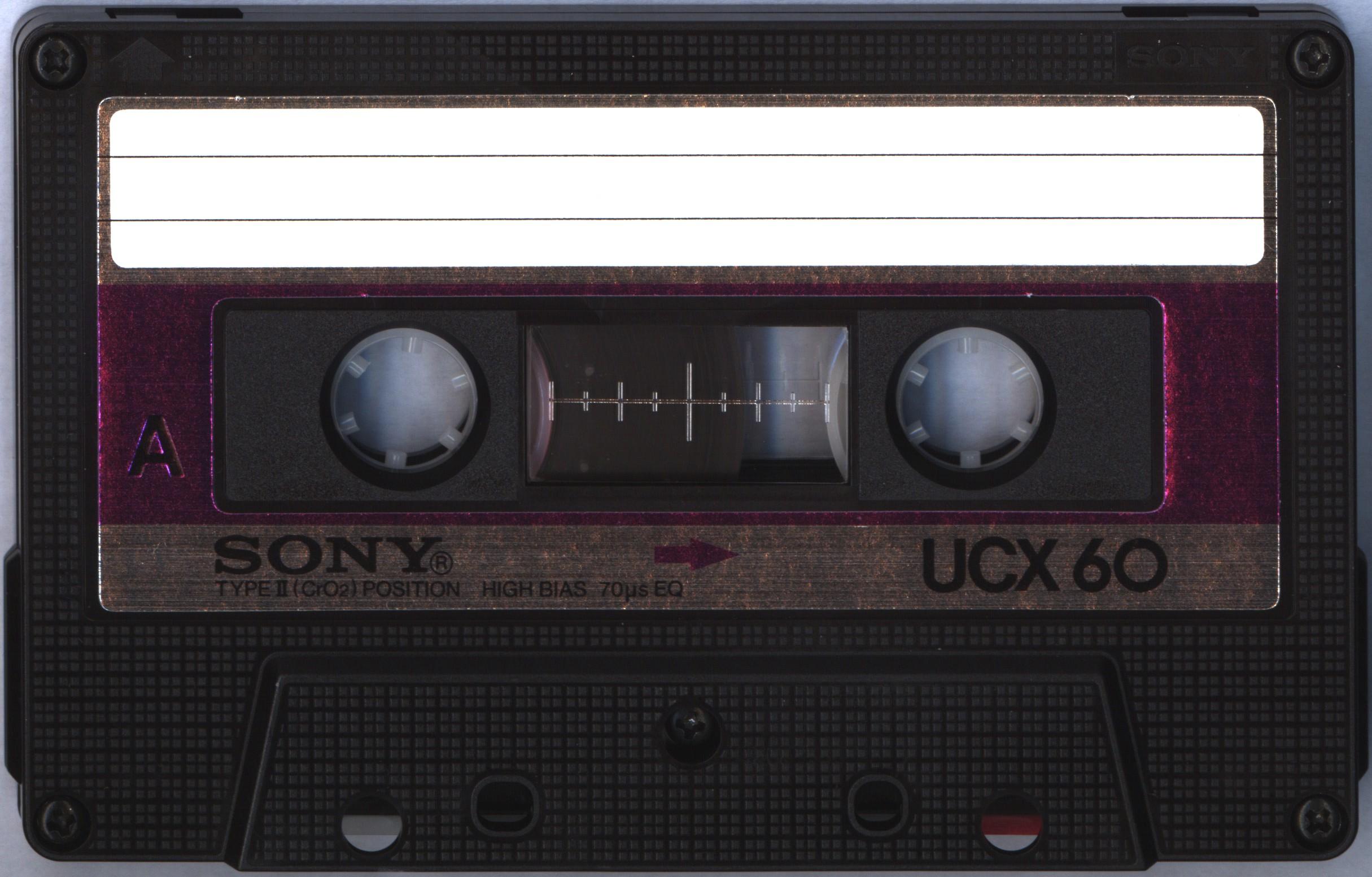 Compact Cassette Sony UCX 60 Type II Chrome 1982 USA