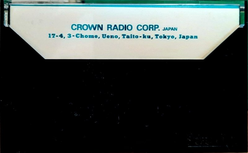 Compact Cassette Crown / Crown Radio Corporation 60 Type I Normal Japan