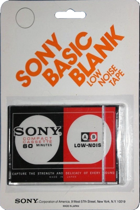 Blister Sony 60 "Low Noise" Type I Normal 1970 North America