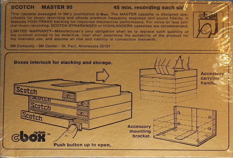 Compact Cassette Scotch Master 90 Type I Normal 1979 Europe