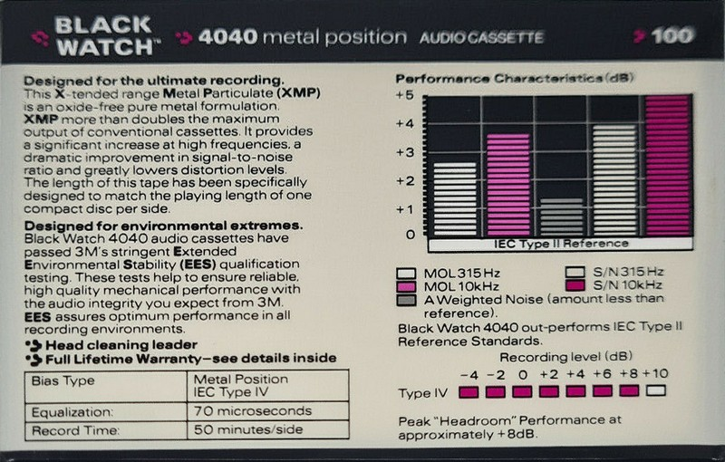 Compact Cassette: 3M  - 4040 100