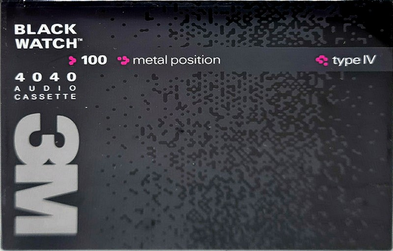 Compact Cassette 3M 4040 100 Type IV Metal 1989 USA
