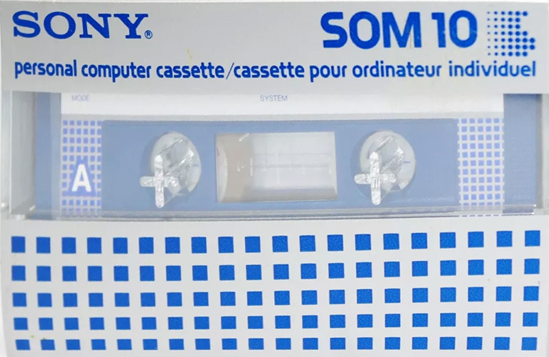 Compact Cassette Sony SOM 10 Computer Cassette 1983 North America