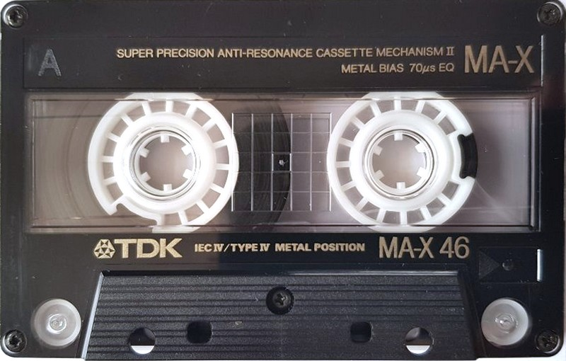 Compact Cassette TDK MA-X 46 Type IV Metal 1988 Australia, Europe