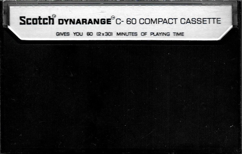 Compact Cassette Scotch Dynarange 60 Type I Normal 1971 Europe