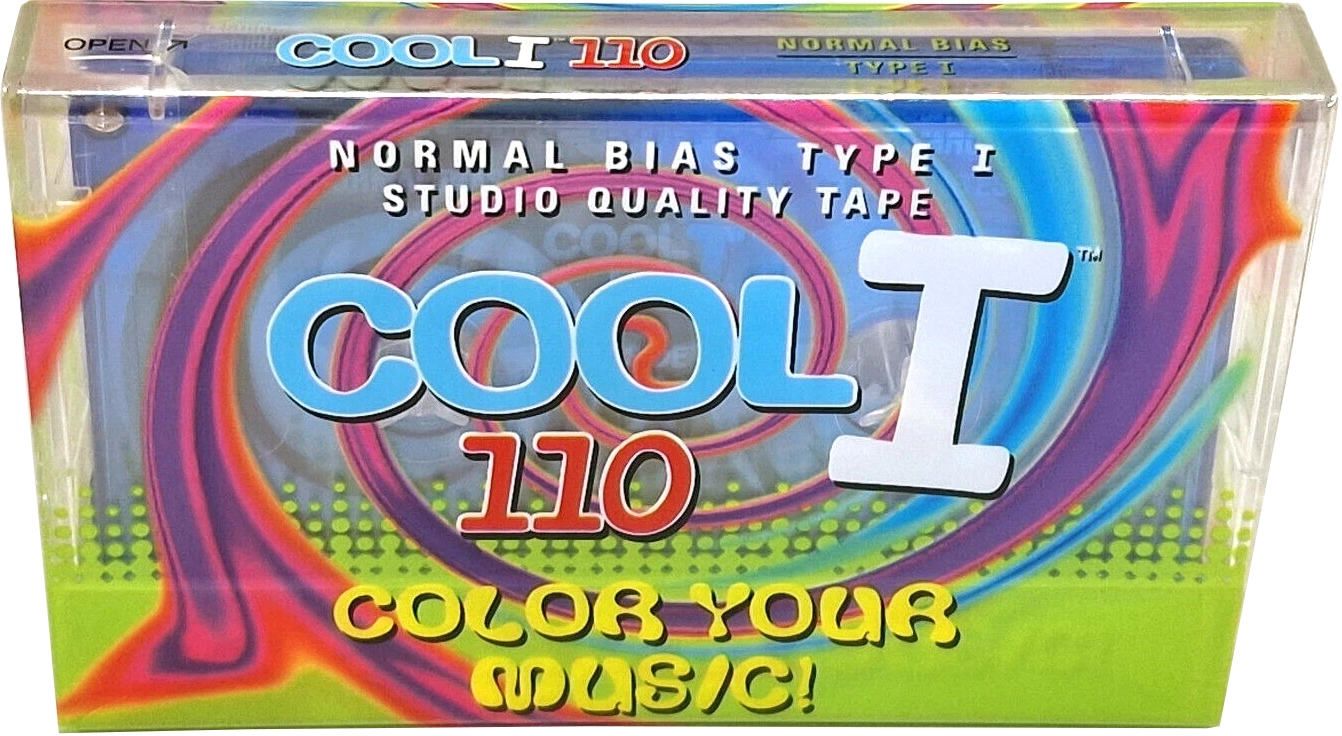 Compact Cassette ICE COOL 110 "Blue" Type I Normal 1996 USA