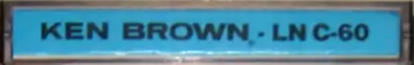 Compact Cassette Ken Brown LN 60 Type I Normal Argentina