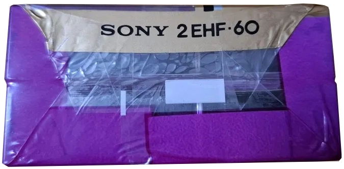 2 pack Sony EHF 60 Type II Chrome 1978 USA
