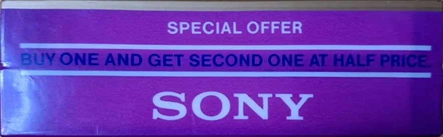 2 pack Sony EHF 60 Type II Chrome 1978 USA