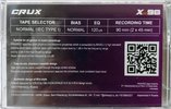 Compact Cassette CRUX Xpb 90 "purple" Type I Normal 2021 Worldwide