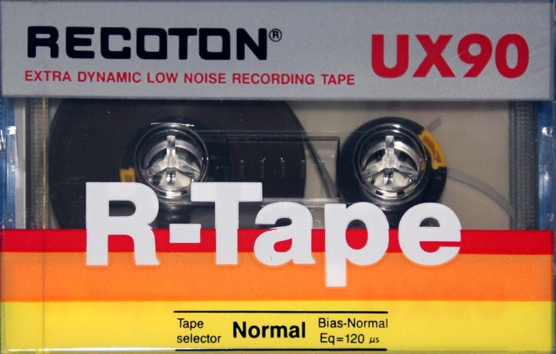 Compact Cassette Recoton UX 90 "R-Tape" Type I Normal 1990 USA