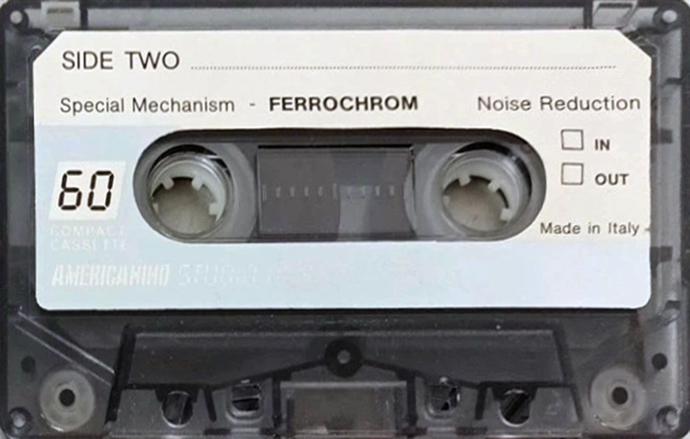Compact Cassette Americanino 60 "United Workers of Americaniono" Type III Ferro Chrome Italy