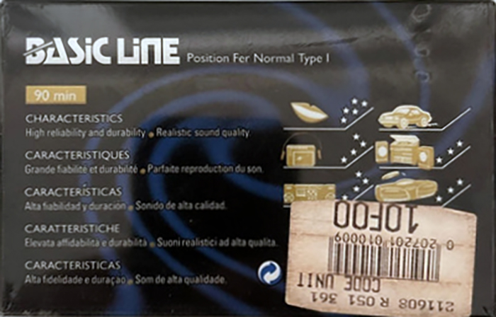 Compact Cassette Basic Line 90 Type I Normal Europe