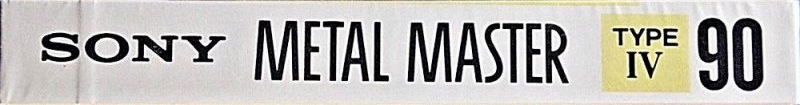 Compact Cassette Sony Metal Master 90 Type IV Metal 1990 North America