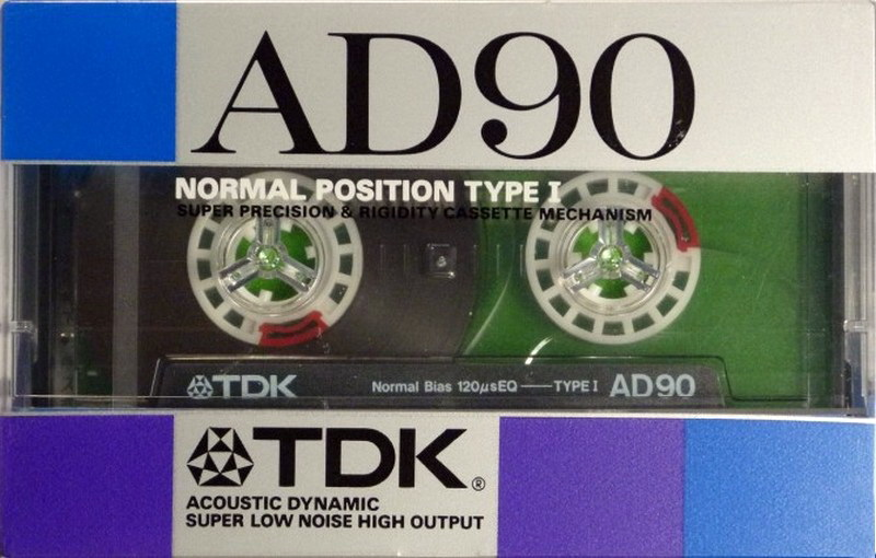 Compact Cassette TDK AD 90 "AD-90G" Type I Normal 1987 Japan