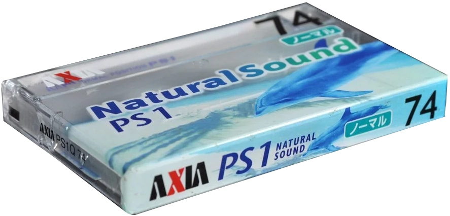 Compact Cassette AXIA PS-I / PS-1 74 "PS1Q 74" Type I Normal 2002 Japan