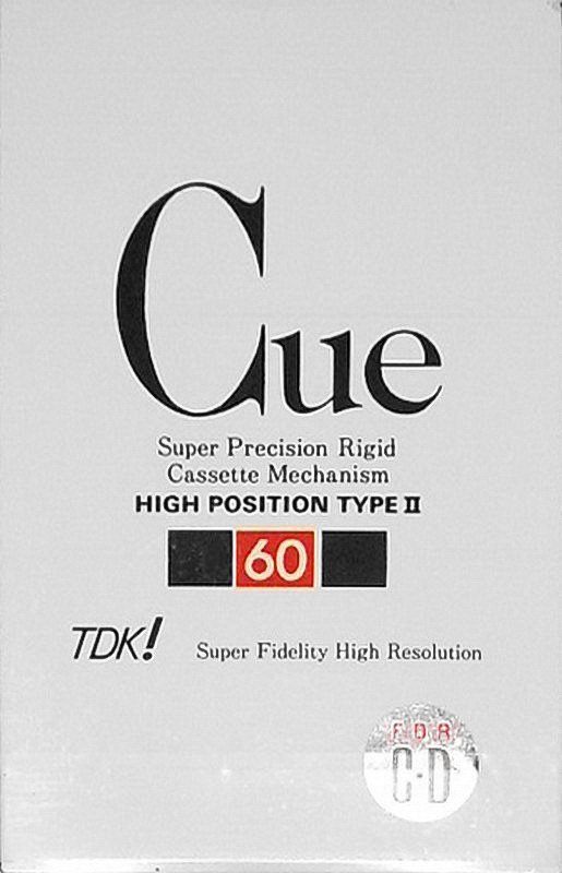 Compact Cassette TDK CUE 60 "CUE-60WK" Type II Chrome 1990 Japan