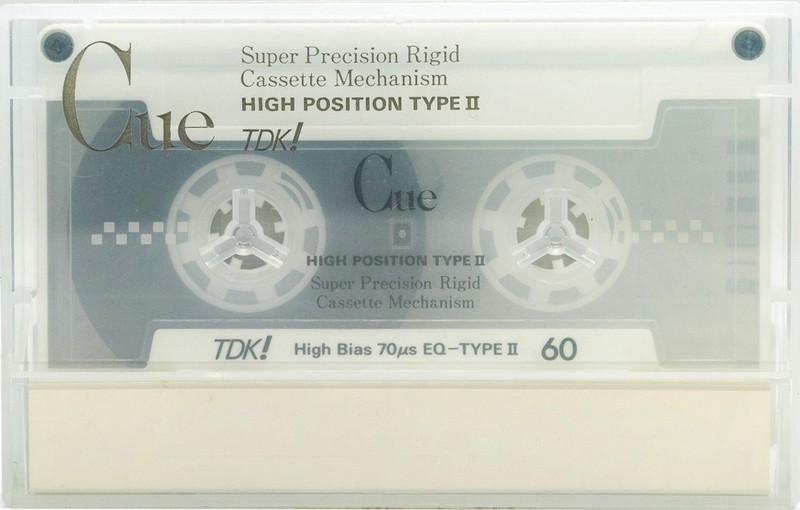 Compact Cassette TDK CUE 60 "CUE-60WK" Type II Chrome 1990 Japan