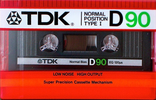 Compact Cassette TDK D 90 Type I Normal 1985 USA