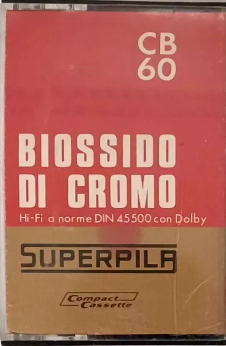 Compact Cassette Superpila 60 "CB" Type II Chrome Italy