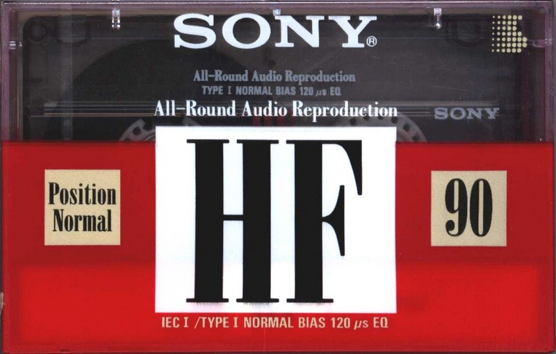 Compact Cassette Sony HF 90 Type I Normal 1992 Europe