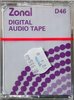 Digital Audio Tape Zonal 46 Type IV Metal Europe