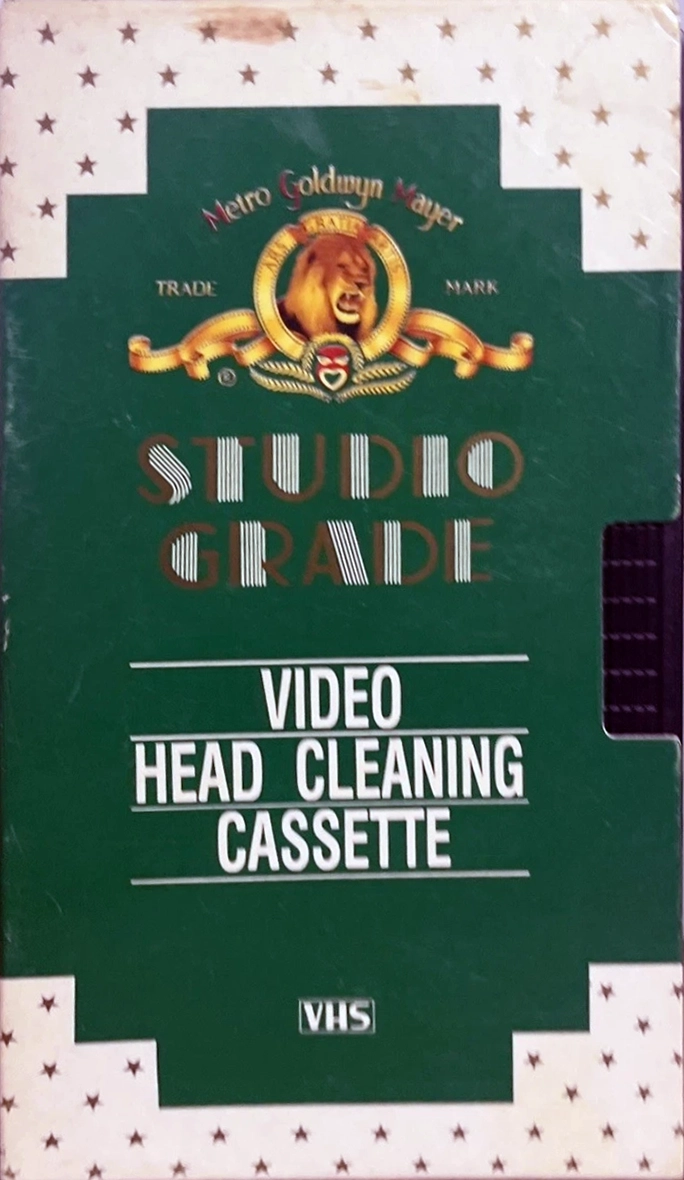 VHS, Video Home System Metro Goldwyn Mayer Cleaning Cassette 1984 USA