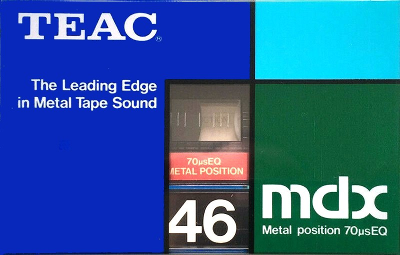 Compact Cassette Teac MDX 46 Type IV Metal 1985 Japan