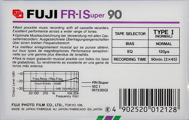 Compact Cassette: FUJI Fuji - FR-I Super 90