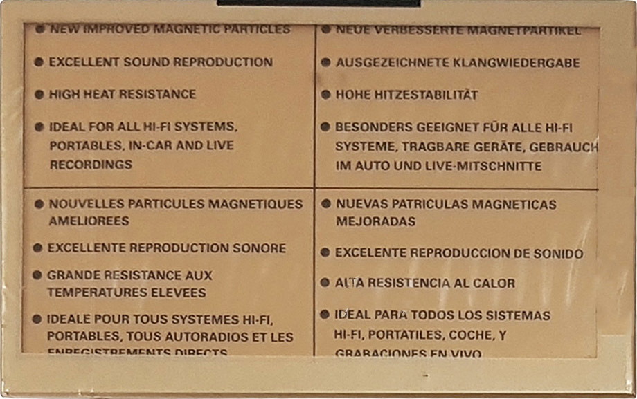 Compact Cassette Maxell XLII 90 Type II Chrome 1988 Europe