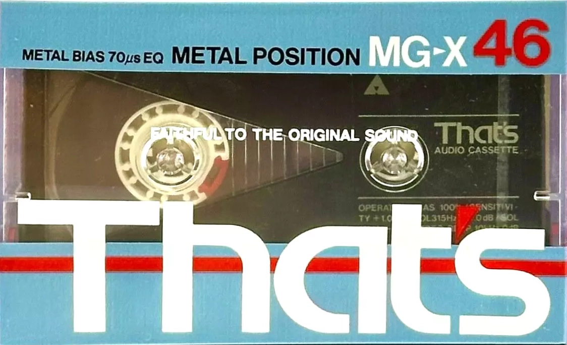 Compact Cassette Thats MG-X 46 Type IV Metal 1984 Europe