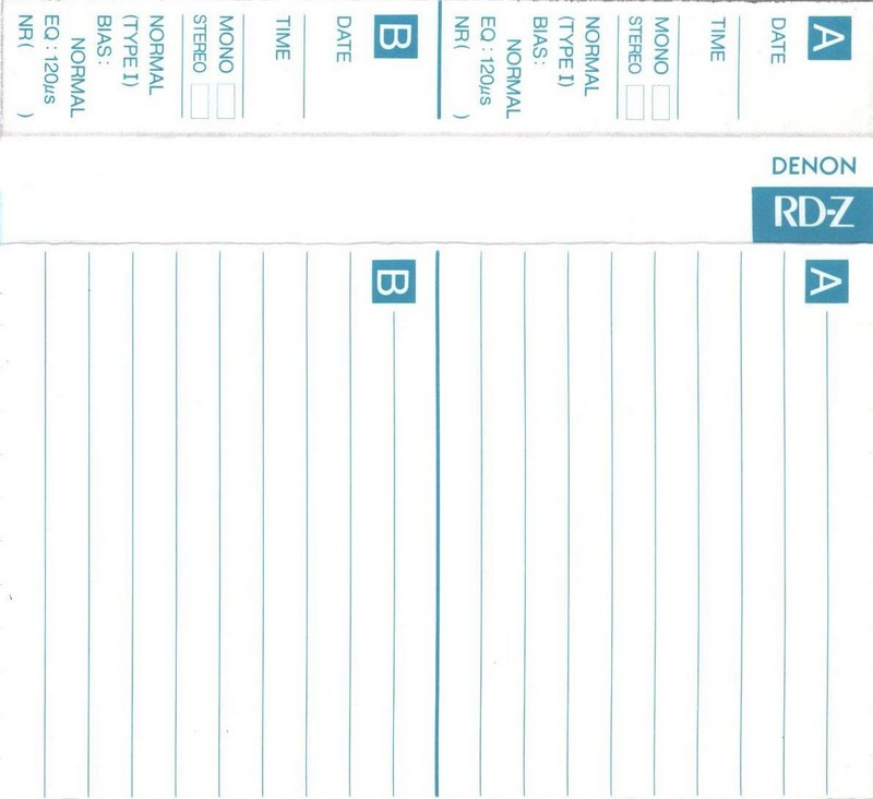 Compact Cassette: Nippon Columbia / Denon Denon - RD-Z 100