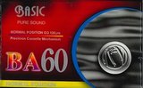 Compact Cassette Basic 60 "BA" Type I Normal Unknown Country