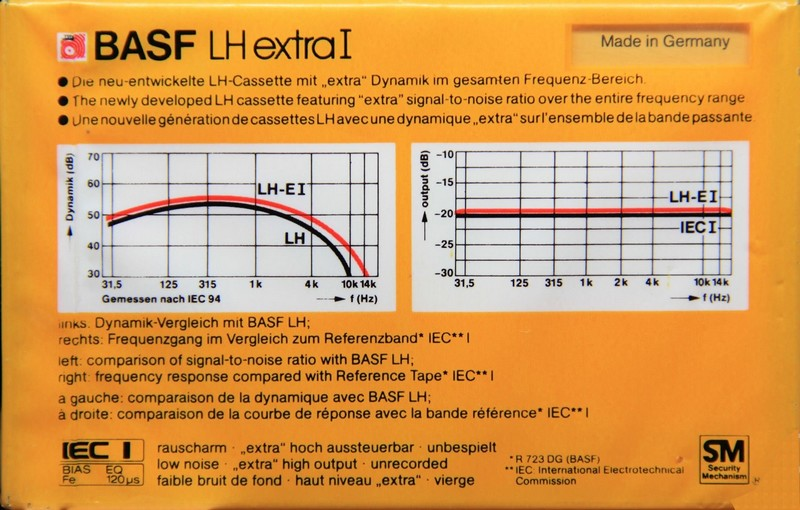 Compact Cassette: BASF  - LH Extra I 120