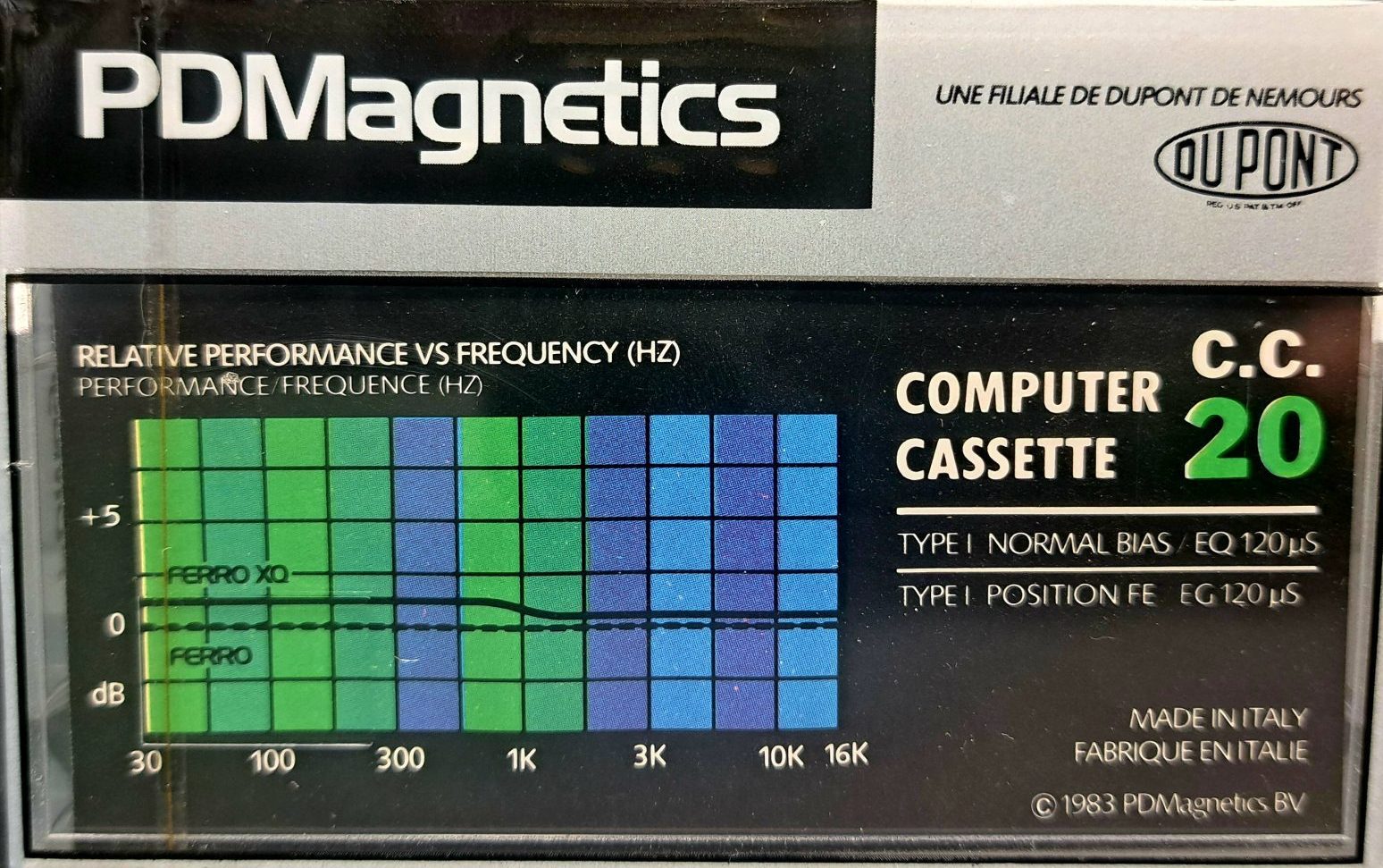 Compact Cassette PDM 20 Computer Cassette 1983 Europe