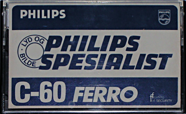 Compact Cassette Philips Ferro 60 "Specialist" Type I Normal 1978 Netherlands