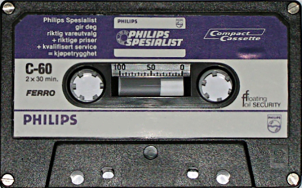 Compact Cassette Philips Ferro 60 "Specialist" Type I Normal 1978 Netherlands